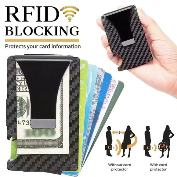 Men’s slim Wallet with RFID Blocking - NWT - Picture 4 of 6